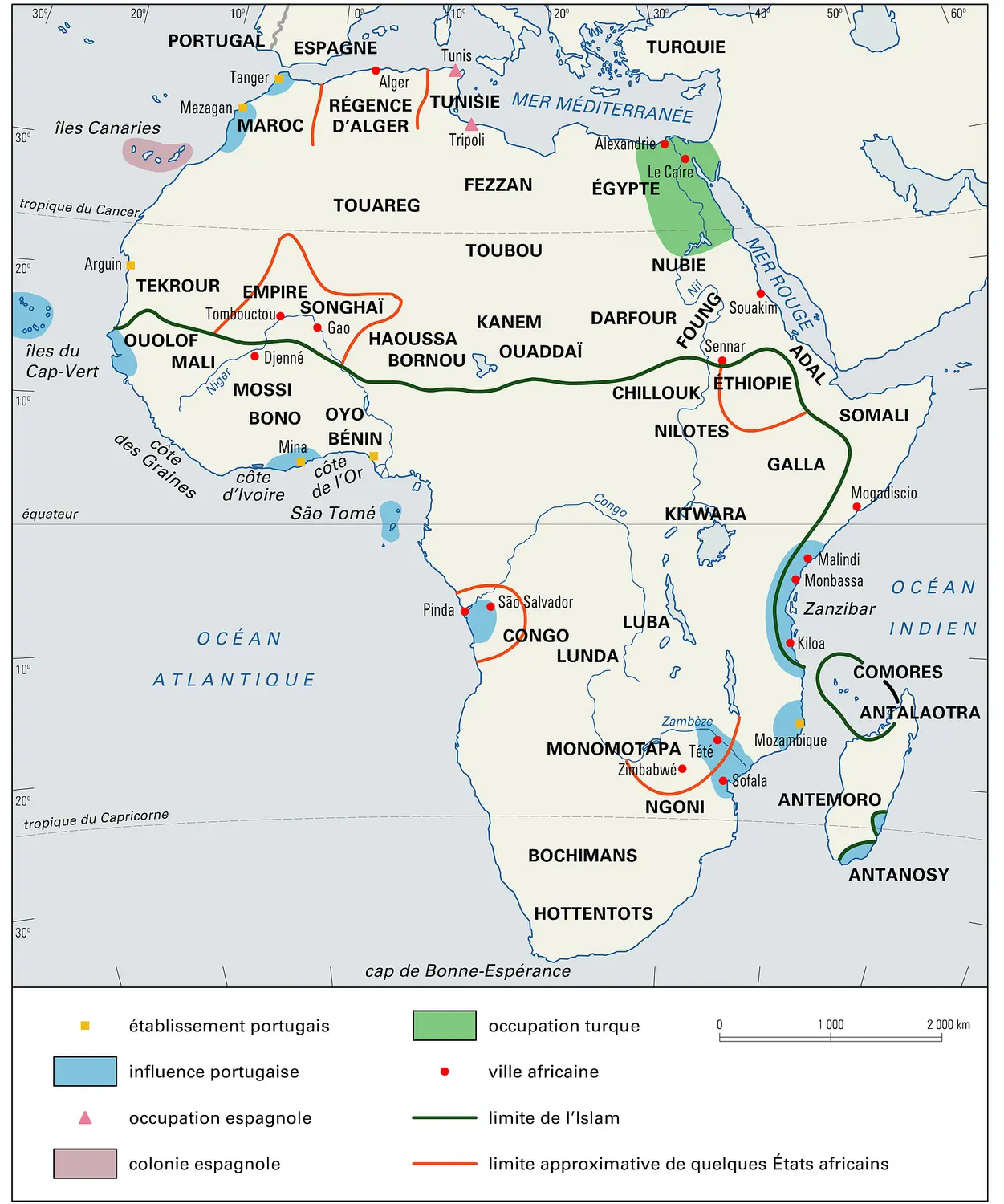 Afrique, première moitié du XVI<sup>e</sup> siècle