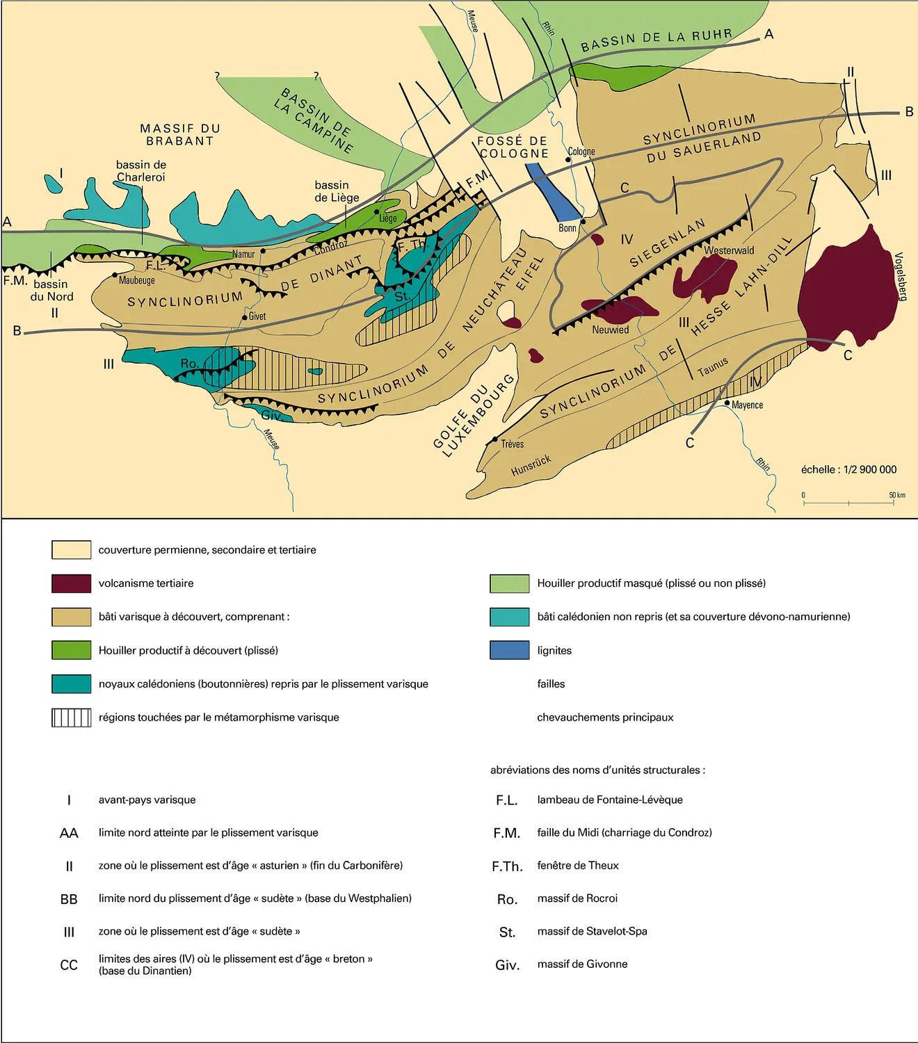 Ardenne : structure géologique