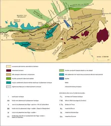 Ardenne : structure géologique - crédits : Encyclopædia Universalis France