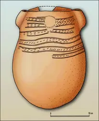 Grotte de Fuminha (Portugal) : vase - crédits : Encyclopædia Universalis France