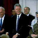 Accord Rabin-Arafat sur l'extension de l'autonomie palestinienne - crédits : Cynthia Johnson/ Time Life Pictures/ Getty Images