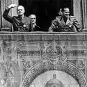 Ribbentrop et Ciano à Milan en 1939 - crédits : Keystone/ Getty Images