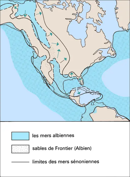 Amérique du Nord et centrale au Crétacé supérieur