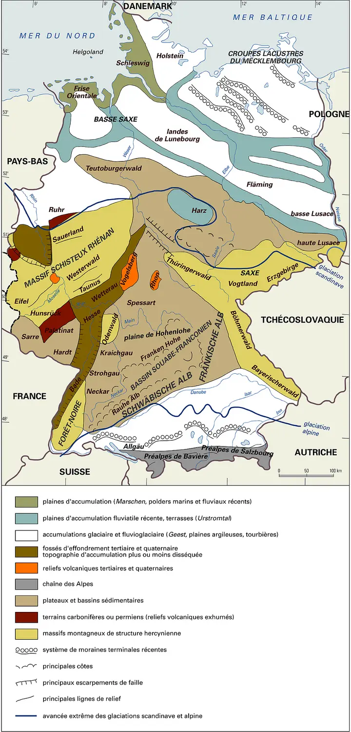 Allemagne : morphologie