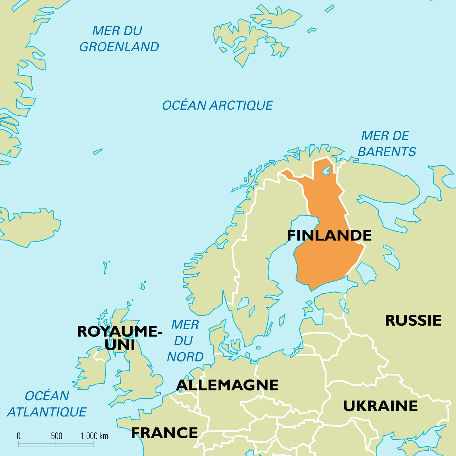 Finlande : carte de situation