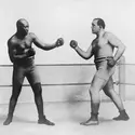 Jack Johnson contre Jim Jeffries - crédits : FPG/ Archive Photos/ Getty Images