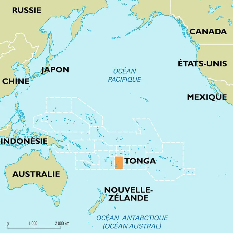 Tonga : carte de situation