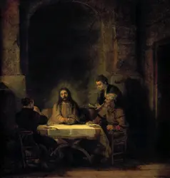 <it>Les Pèlerins d'Emmaüs</it>, Rembrandt - crédits : AKG-images