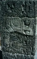 Chichén-Itzá : bas-relief de guerrier - crédits :  Bridgeman Images 