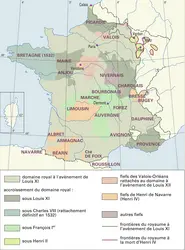 France : formation territoriale, de 1461 à 1610 - crédits : Encyclopædia Universalis France