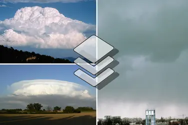 Nuages transversaux - crédits : AAMont-Aigoual (en haut), Rouchy Nathalie (en bas), Météo-France (à droite)/ Météo-France