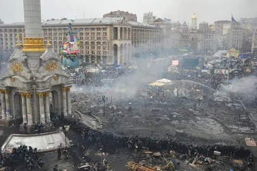 Manifestation à Kiev, février 2014
 - crédits : Alexey Furman/ EPA