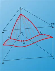 Diagramme isobare d'un système granitique - crédits : Encyclopædia Universalis France