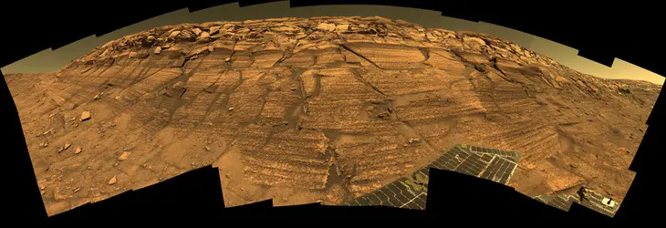 Mars: vue panoramique réalisée par Opportunity - crédits : NASA