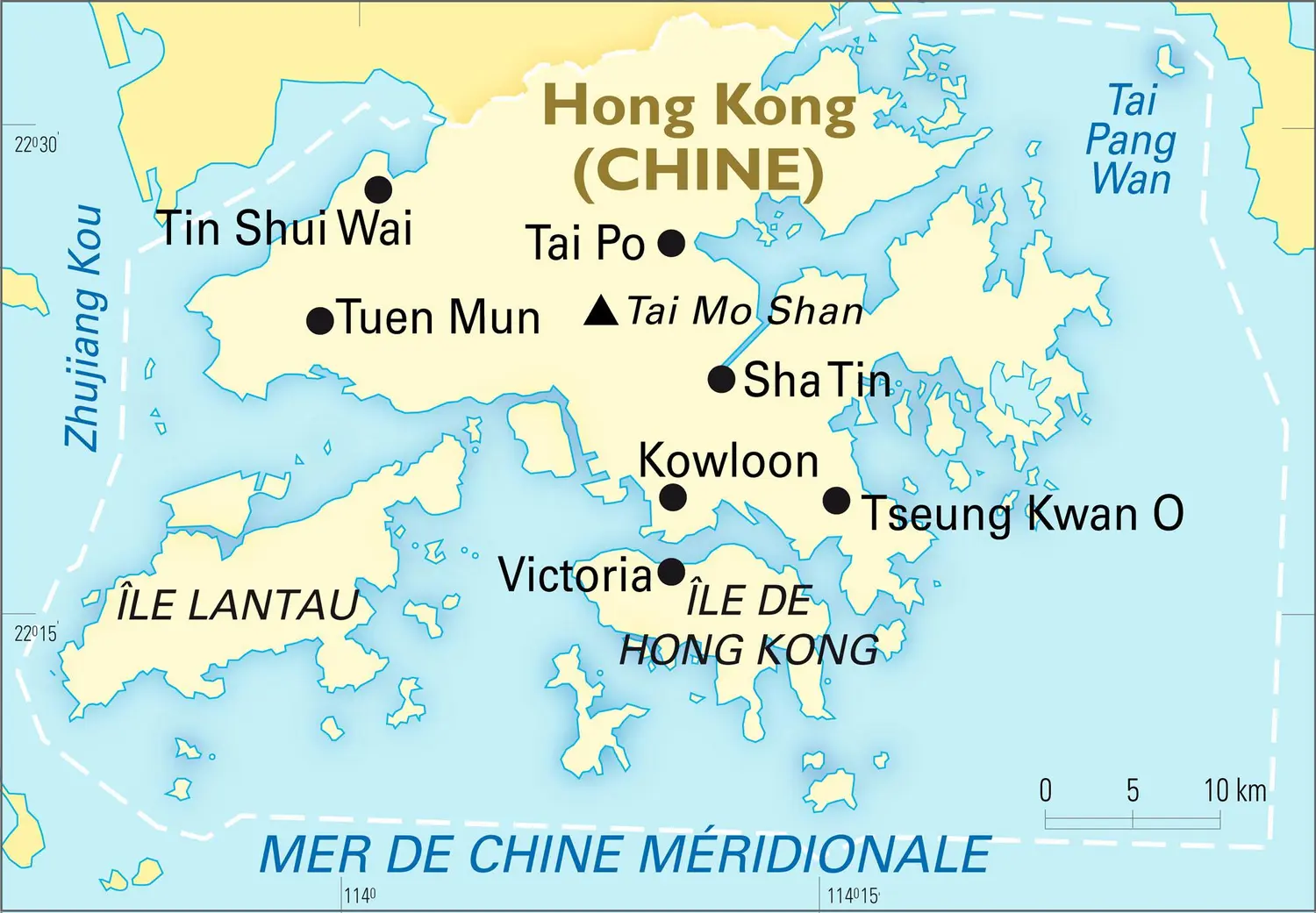 Hong Kong [Chine] : carte générale
