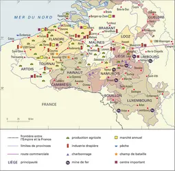 Belgique, vers 1300 - crédits : Encyclopædia Universalis France