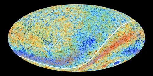 Image de l'Univers obtenue par la satellite Planck - crédits : ESA