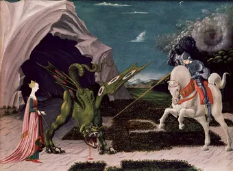 <it>Saint Georges et le dragon</it>, Uccello - crédits :  Bridgeman Images 