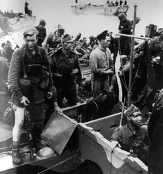 Le raid anglo-canadien sur Dieppe - crédits : Keystone/ Hulton Archive/ Getty Images