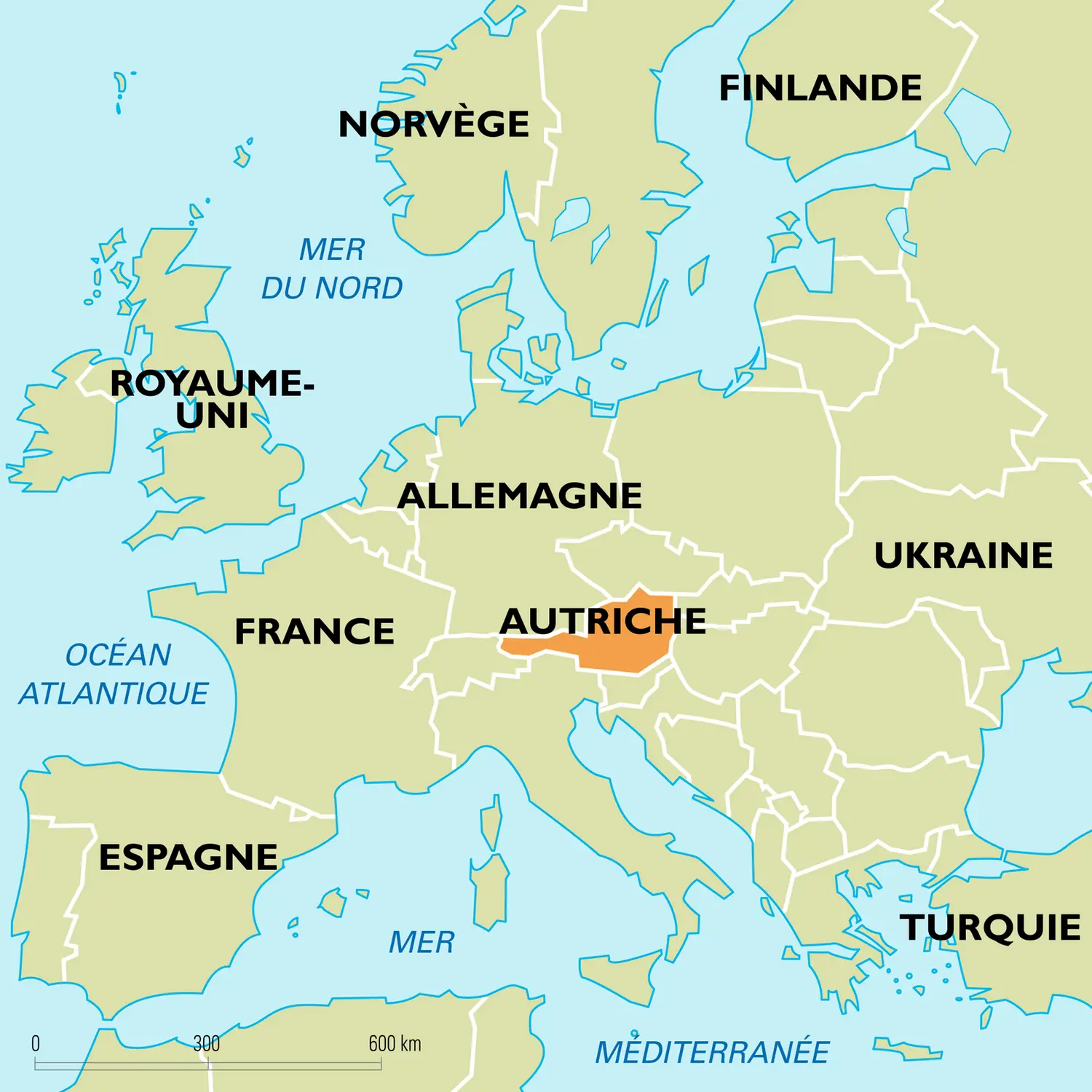 Autriche : carte de situation