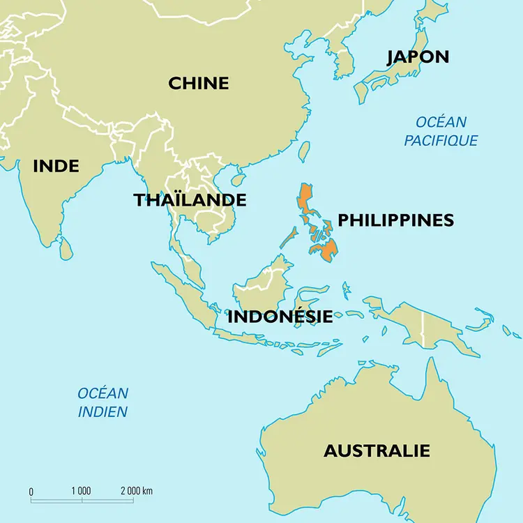 Philippines : carte de situation