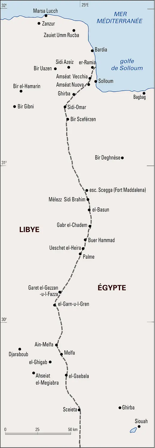 Frontière orientale de la Libye (1925)