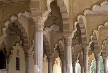 Diwan i-Am, Agra, art moghol - crédits : Bildarchiv Monheim/ AKG-images