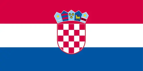 Croatie : drapeau - crédits : Encyclopædia Universalis France