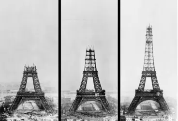 Construction de la tour Eiffel - crédits : Théophile Féau/ Henry Guttmann/ Hulton Archive/ Getty Images