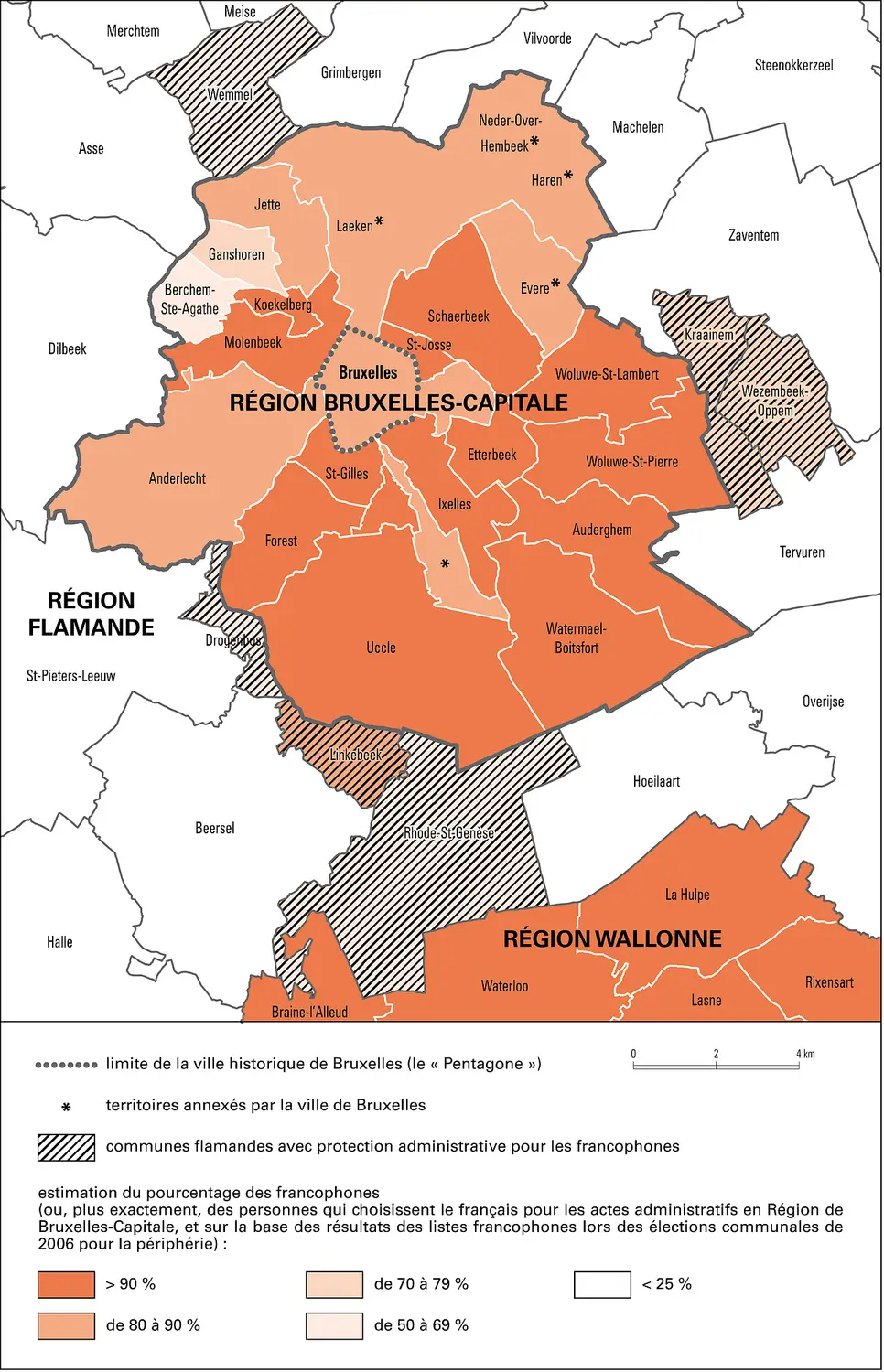 Bruxelles : la région Bruxelles-Capitale