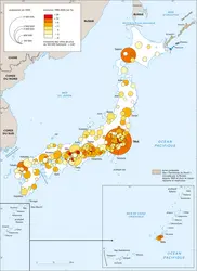 Japon : évolution urbaine - crédits : Encyclopædia Universalis France