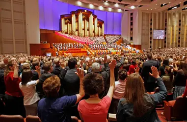 Congrès annuel mormon - crédits : George Frey/ Getty Images