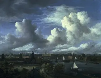 <it>Vue d'Amsterdam</it>, J. van Ruisdael - crédits :  Bridgeman Images 