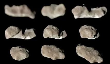 Astéroïde 243 Ida - crédits : U.S. Geological Survey/ JPL/ NASA
