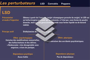 Principaux perturbateurs et leurs effets - crédits : Encyclopædia Universalis France