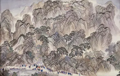 Deuxième voyage de l'empereur Kangxi, Wang Hui - crédits : AKG-images