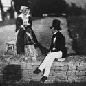 Couple dans un jardin anglais, William Henry Fox Talbot - crédits : William Henry Fox Talbot/ Hulton Archive/ Getty Images