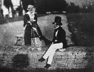 Couple dans un jardin anglais, William Henry Fox Talbot - crédits : William Henry Fox Talbot/ Hulton Archive/ Getty Images