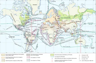 Grandes découvertes, XV<sup>e</sup>-XVII<sup>e</sup> siècle - crédits : Encyclopædia Universalis France