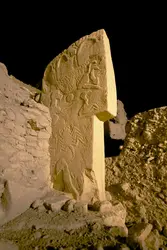 Stèle ornée, Göbekli Tepe - crédits : Vincent Musi/ National Geographic Creative/ Bridgeman Images