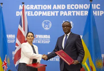 Accord entre le Royaume-Uni et le Rwanda sur l’accueil des migrants, 2022 - crédits : Eugene Uwimana/ EPA-EFE