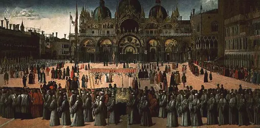 <it>Procession sur la place Saint-Marc à Venise</it>, G. Bellini - crédits :  Bridgeman Images 