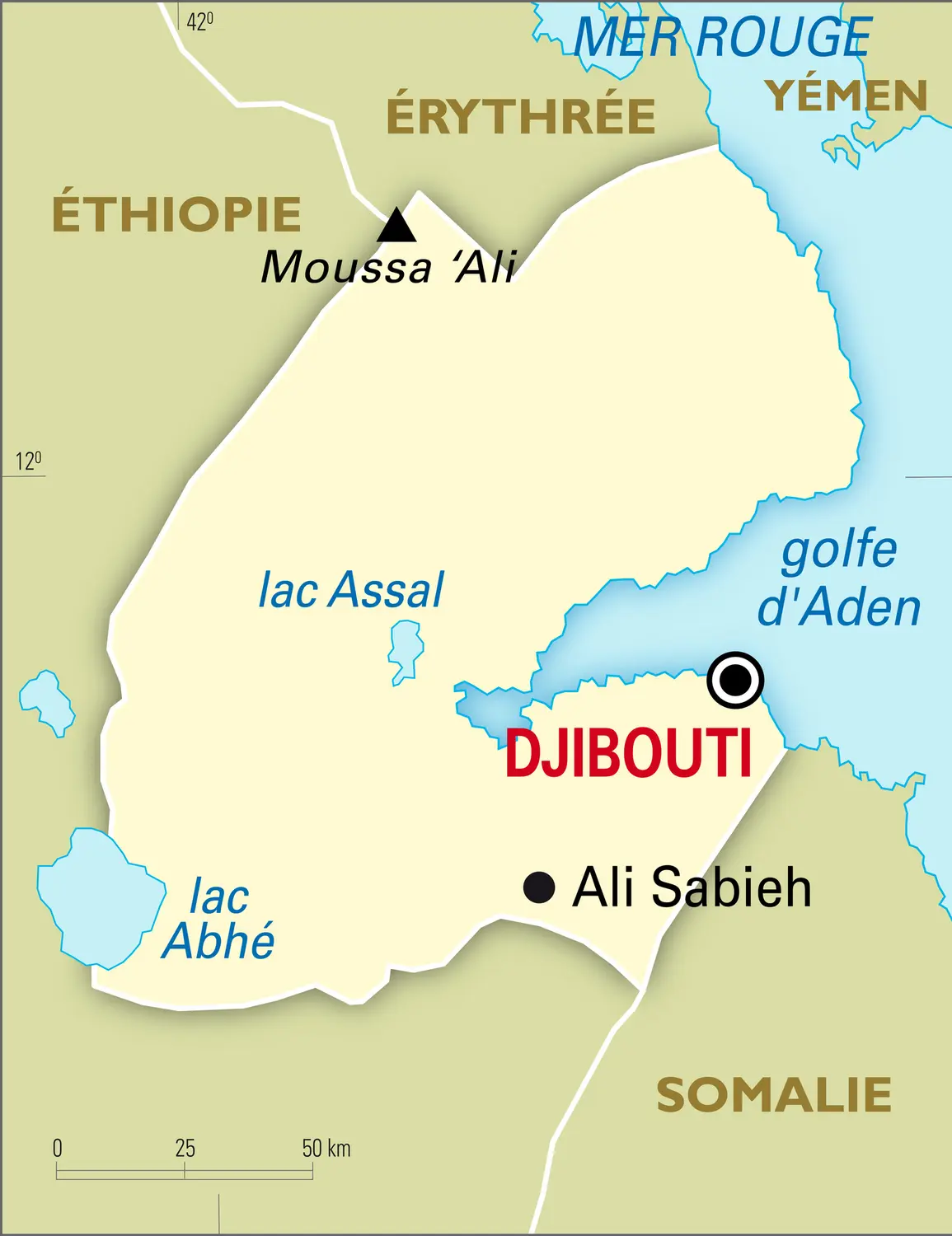 Djibouti : carte générale