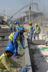 Travailleurs migrants au Qatar, 2017 - crédits : Andreas Gebert/ picture alliance/ Getty Images