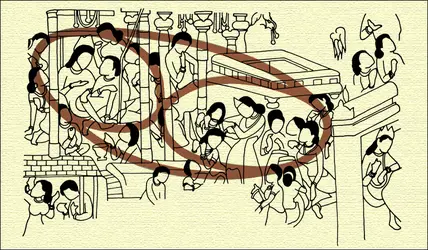 Compositions circulaires à Ajanta - crédits : Encyclopædia Universalis France