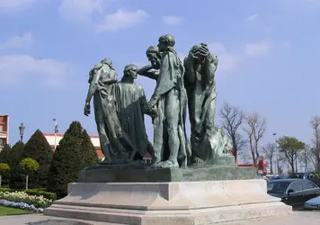 Monument aux bourgeois de Calais, A. Rodin - crédits : Simon Bilbault