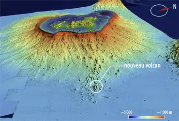 Reliefs sous-marins à l’est de Mayotte - crédits : campagne MAYOBS1