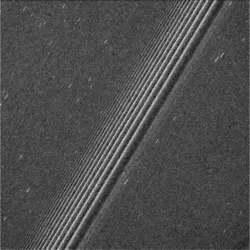 Zone centrale de l’anneau A de Saturne - crédits : NASA/ JPL-Caltech/ Space Science Institute