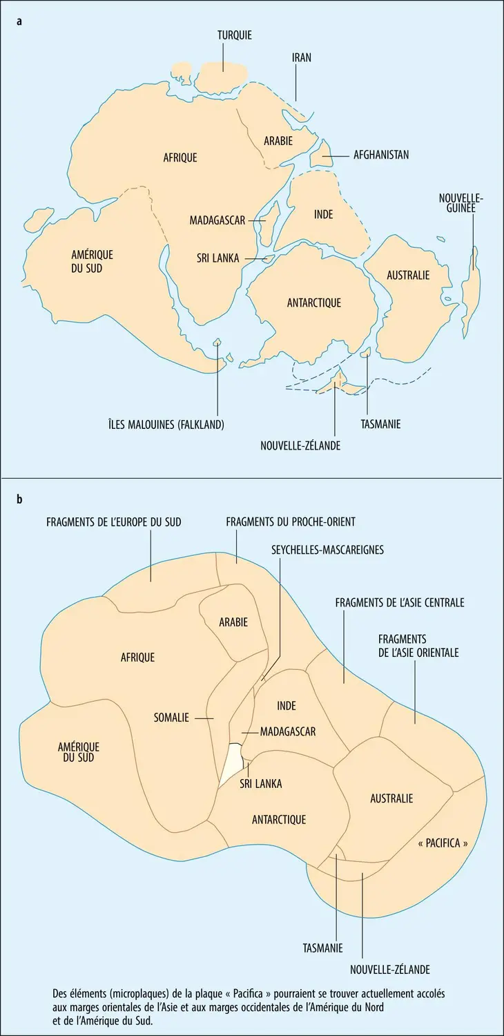 Reconstitution du Gondwana