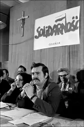 Lech Walesa - crédits : Marc Bulka/ Gamma-Rapho/ Getty Images